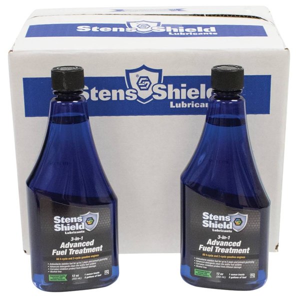 Stens Shield 3-In-1 Advanced Fuel Treatment For Twelve 12 Oz.Bottles 770-742 770-742